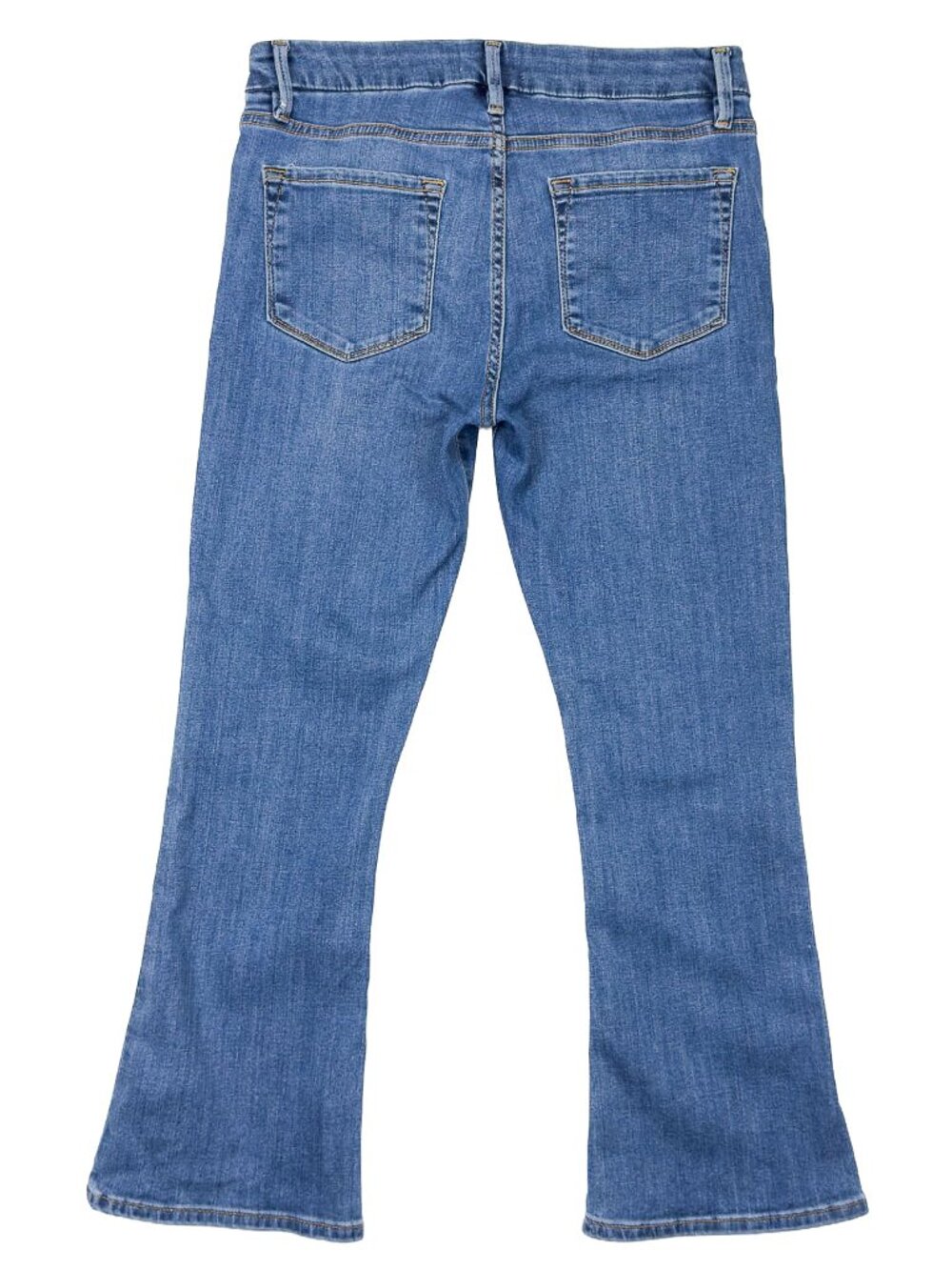 FRAME Le Crop Mini Boot Jeans Womens 28 Poe Medium Wash Crop Flare - Picture 4 of 13